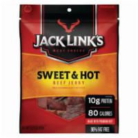 Jack Links Sweet N Hot Beef Jerky 3.25oz · Pairing of savory jerky with sweet seasonings and zesty hot spices.