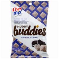 Chex Mix Cookie & Cream 4.25oz · Classic Chex mix with powdered, sugary-smooth cookie coating.