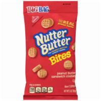 Nabisco Nutter Butter Big Bag 3oz · Crunchy peanut butter sandwich cookies filled with peanut butter cream.