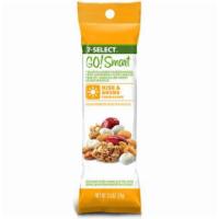 7-Select Go Smart Rise & Shine 2.5oz · Yogurt flavored covered raisins, dried cranberries, honey roasted peanuts, granola and glaze...