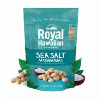 Royal Hawaiian Sea Salt Macadamia 1.25oz · These delectable macadamia nuts are lightly dusted with sea salt for a pleasant taste from R...