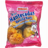 Bimbo Mini Mantecadas Vanilla Nuez 4 Count · Mini cakes with a delicious touch of vanilla and exquisite pieces of walnut.