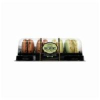 7-Select Macaron Chocolate and Pistachio 1.6oz · French macarons made in Belgium. 2 chocolate flavor and 2 pistachio flavor.