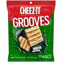 Cheez-It Grooves White Cheddar 3.25oz · Cheez-It Grooves® bring you deep flavor and deep crunch, with huge white cheddar grooves