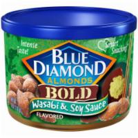 Blue Diamond Wasabi & Soy Sauce Almonds 6oz · Crunchy almonds with a wasabi kick and sweet, salty finish.