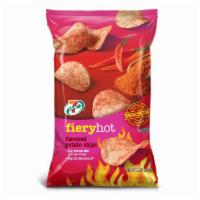7 Select Fiery Hot Potato Chips 2.5oz · Perfectly cooked premium potato crisps spiced to perfection for delicious firecracker flavor.