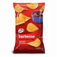 7 Select BBQ Potato Chips 2.5oz · A mix of smokey, sweet, and sugar seasonings with each bite kettle-cooked farm-grown potatoes.