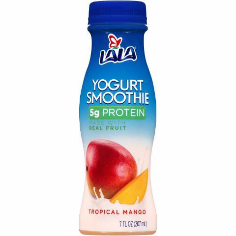LaLa Yogurt Smoothie Tropical Mango 7oz · Tropical smoothie made with real tropical mangos. Contains 5g of protein