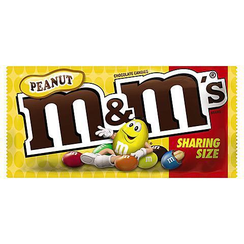 M&M Peanut Sharing Size 3.27oz · Real milk chocolate with a nutty crunch.