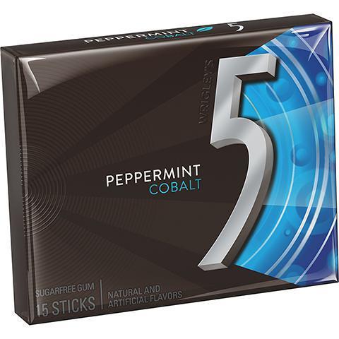 5 Cobalt Peppermint Gum 15 Count · Cool stick of peppermint cobalt gum.