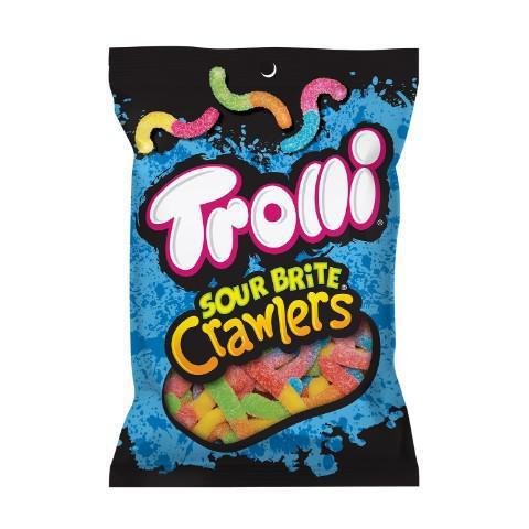 Trolli Sour Brite Crawlers 5oz · A combination of mouth-meddling tangy, sweet, sour, wormy goodness.