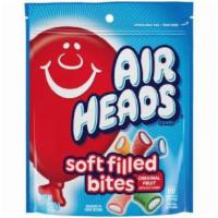 Airheads Soft Filled Bites 6oz · Tangy fruit flavors with a soft outer shell and flavor blast center.