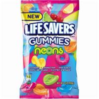 Life Savers Gummies Neons 7oz · The classic favorite that's a hole lot of fun! Get lit with bold berry, orange pop, pink pun...