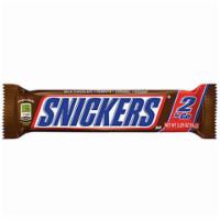 Snickers King Size 3.29oz · Chewy nougat topped with caramel, peanuts and coated in milk chocolate – yum!