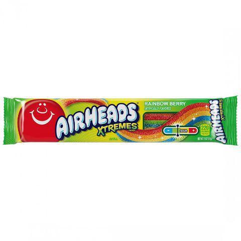 Airheads Xtremes Sour Belts 2oz · Extreme sour goodness! Stretch, pull, wrap – so many ways you can enjoy these tongue-tingling tangy belts.