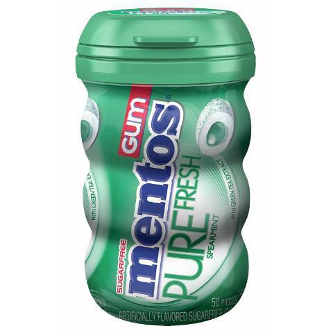 Mentos Pure Fresh Spearmint Gum 50oz · Instantly freshen up your breath with Mentos Pure Spearmint Gum.