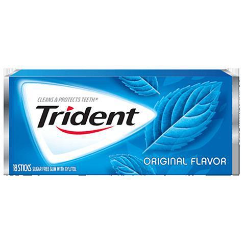 Trident Original 14 Count · With 30% fewer calories than sugared gum, Trident Original is excitingly eccentric while cleaning and protecting teeth.