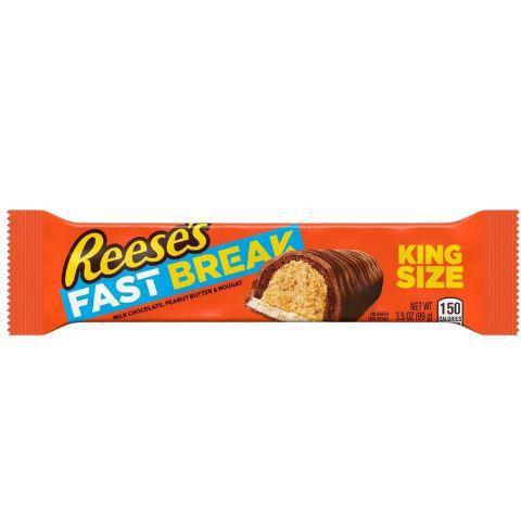 Fast Break King Size 3.5oz · Take a break with this chewy nougat, peanut butter and milk chocolate combination.