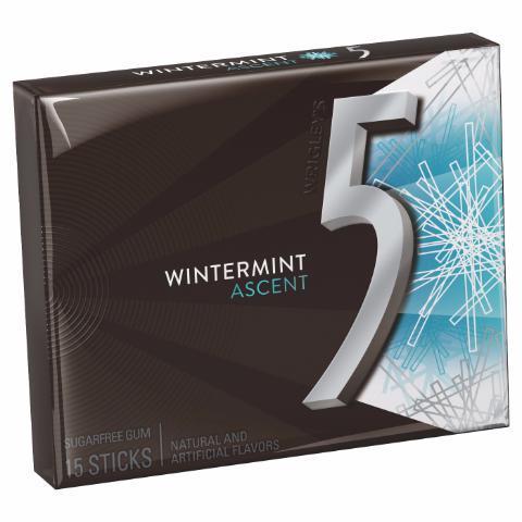 5 Ascent Wintermint Gum 15 Count · Minty freshness with the rush of cool!