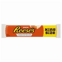 Reese's White Peanut Butter Cups King Size 2.8oz · Delicious white crème covering everyone’s favorite peanut butter. 4 cups in one King Size pa...