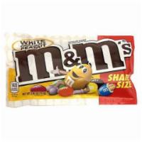 M&M's White Chocolate Peanut Share Size 2.8oz · Made with real white chocolate, roasted peanuts and coated in a crunchy candy shell.