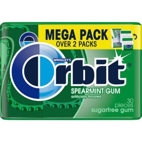 Orbit Sugar Free Gum Spearmint 30 Pieces · Make the most of the moment with the clean and fresh mouth feeling of Orbit Spearmint gum. Sugar-free and perfect for sharing.