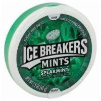 Ice Breakers Spearmint Puck 1.5oz · These small rounded mints are full of tiny green specks which are added bursts of spearmint ...