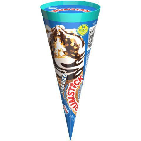 Nestle Vanilla Chocolate Swirl Sundae Cone King Size 7oz · The Original Sundae Cone in king size! Big time indulgence comes from this sundae cone's creamy vanilla center topped with chocolatey swirls and roasted peanuts. Not for small appetites!