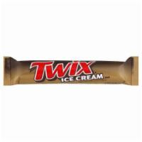 Twix Ice Cream Bar 3oz · Creamy vanilla ice cream, smooth caramel and crunchy cookie of TWIX®.