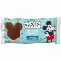 Mickey Mouse Bar 3oz · Light vanilla ice cream bars coated in chocolate in the shape of Mickey Mouse for a fun, fes...