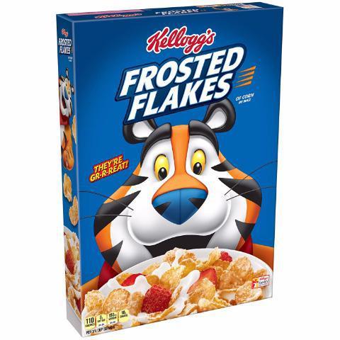 Kellogg's Frosted Flakes 13.5oz · They're GRRReat! Make your morning a little better with this sweet, sparkly, crunchy, frosted delight.