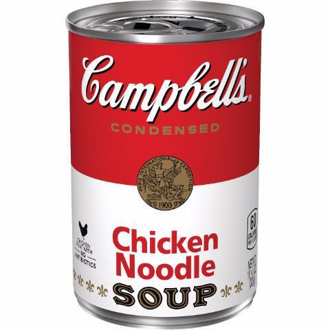 Campbell's Chicken Noodle Soup 10.75oz · A sublime soul-warming classic filled with oodles of egg noodles, golden chicken broth, and lean chicken. Dazzling, delectable, and delightful!