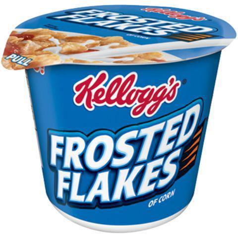 Kellogg's Frosted Flakes Cereal Cup 2.1oz · The frosting makes it sparkle. The corn makes it crunch. The sweet milk makes it Gr-r-reat!