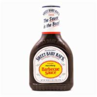 Sweet Baby Rays Original BBQ Sauce 18oz · This sauce is the boss! This sweet tangy sauce is a perfect pairing for any meat. Or for dri...