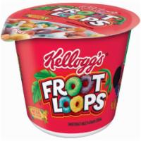 Kellogg's Froot Loops Cereal Cup 1.5oz · Color your mornings bright with the fun frooty flavors of this iconic American classic, full...