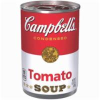 Campbell's Tomato Soup 10.75oz · This tornado of tomatoes, zest, and zing is best enjoyed with a fresh grilled cheese. Or by ...