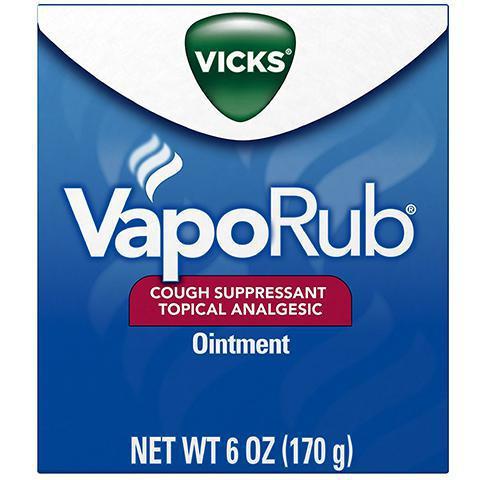 Vicks Vaporub Chest Rub 1.75oz · Use on chest and throat to temporarily relieve cough due to common cold. Or use on muscles and joints to temporarily relieve minor aches and pains.