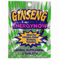 Ginseng Energy Now 3 Count · Ginseng Energy Now is ideal for athletes, workers, travelers, and dieters. It gives you the ...