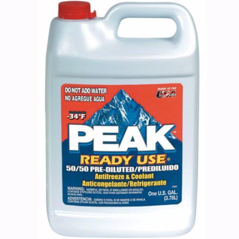 Peak Ready Use Antifreeze 1GAL · Compatible for use in all automibles and light duty trucks, this anifreeze features a phosphate-free and silcate formula to provide 150,000 miles or 5 years of maxium protection.