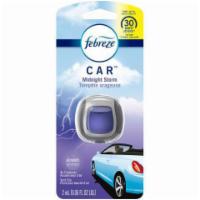 Febreze Car Freshener Clip Midnight Storm · Freshen up you car with the bold Midnight Storm Scent. Lasts for 30 days.