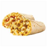 Jr. Breakfast Burrito · Includes sausage, egg and cheese.