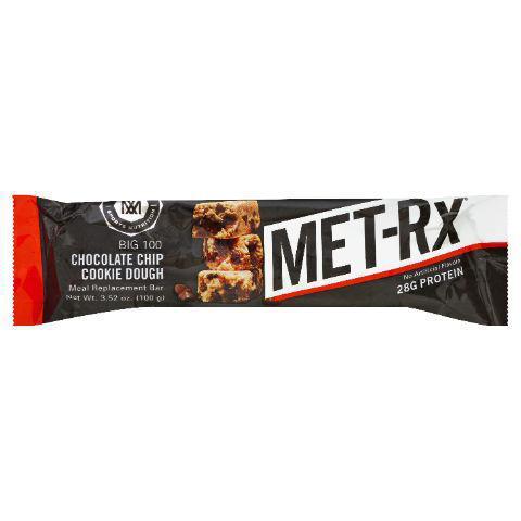Met-RX Chocolate Chip 3.5oz · A meal replacement bar with our exclusive METAMYOSYN® protein blend, this power-packed protein bar is a great tasting way to fuel up on demand