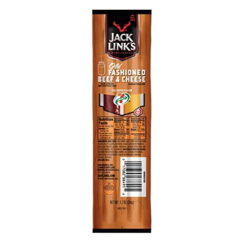7-Select Jack Link's Beef & Cheese Stick 1.2oz · Crafted and seasoned beef and cheese sticks are individually wrapped for a quick and easy snack.