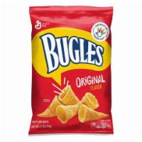 Bugles Original 3oz · The original flavor of the cone-shaped corn chip