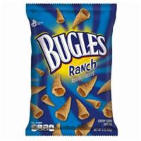 Bugles Ranch 3oz · Cone-shaped, ranch flavored corn chip
