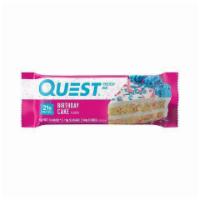 Quest Birthday Cake Protein Bar 2.12oz. · We think everyone deserves a slice of birthday cake on any day for any occasion. Bite into t...