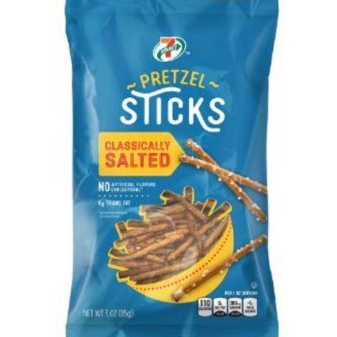 7-Select Pretzel Sticks 3oz · Baked to crispy golden perfection and seasoned with just the right amount of salt, these pretzel sticks are great with peanut butter or by itself.