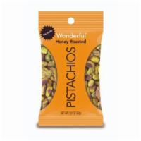 Wonderful Pistachio Honey Roasted 2.25oz · Kissed with honey, sugar and a pinch of salt