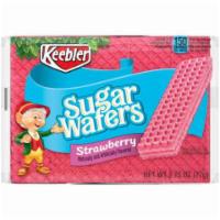 Keebler® Sugar Wafer Strawberry Cookies 2.75oz · These yummy treats are straight from the Hollow Tree and feature delightfully light and cris...