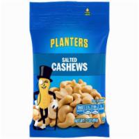 Planters Salted Cashews 3oz · Planters Salted Cashews have been carefully roasted to bring out exceptional taste and crunch.